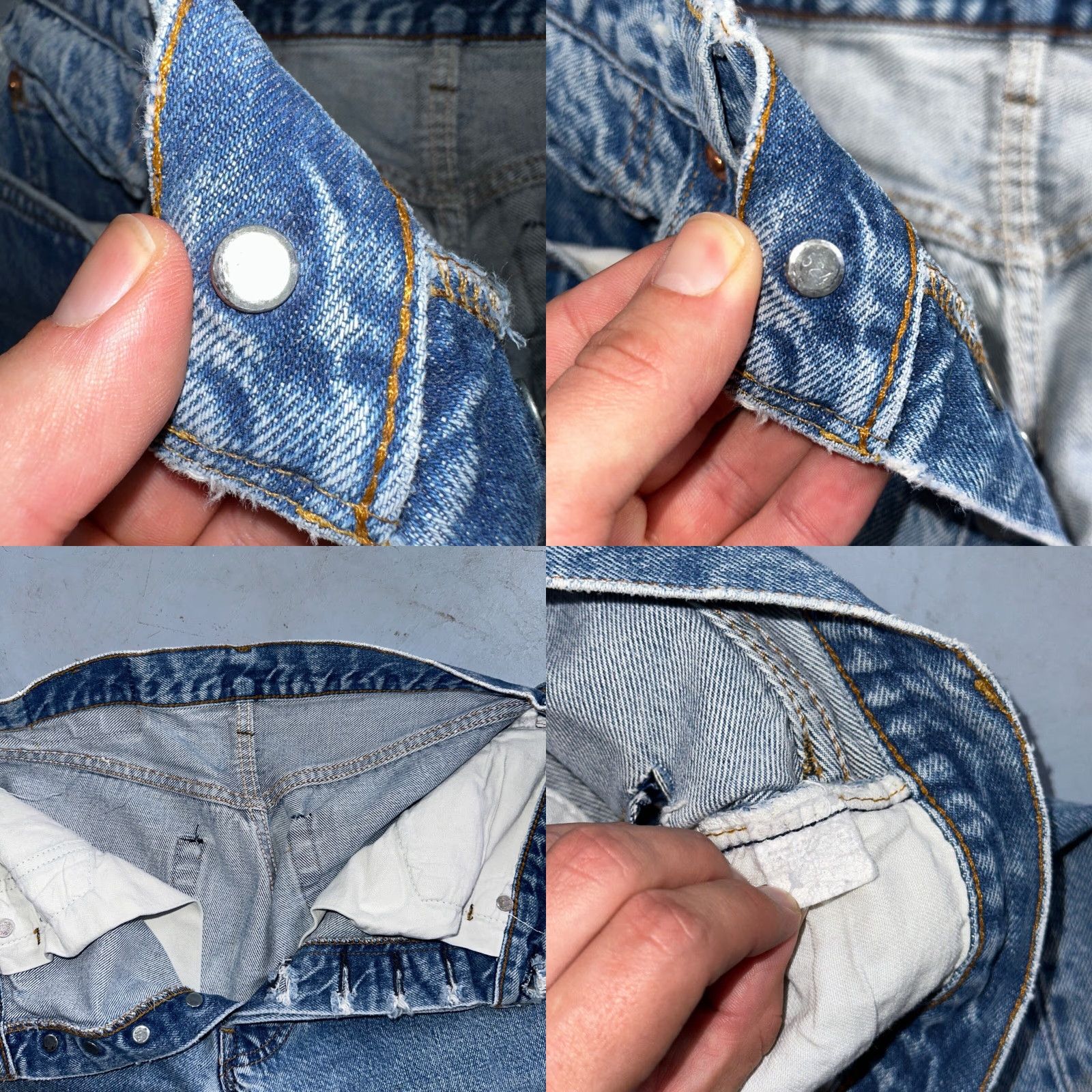 Levi's VINTAGE Levi's 501 XX Jeans 80s Straight Denim Blue Light Wash Selvedge Redline Stained 28X33 Mens Regular × USA × USA XX Jeans Federation? Size US 28 / EU 44 - 8 Thumbnail