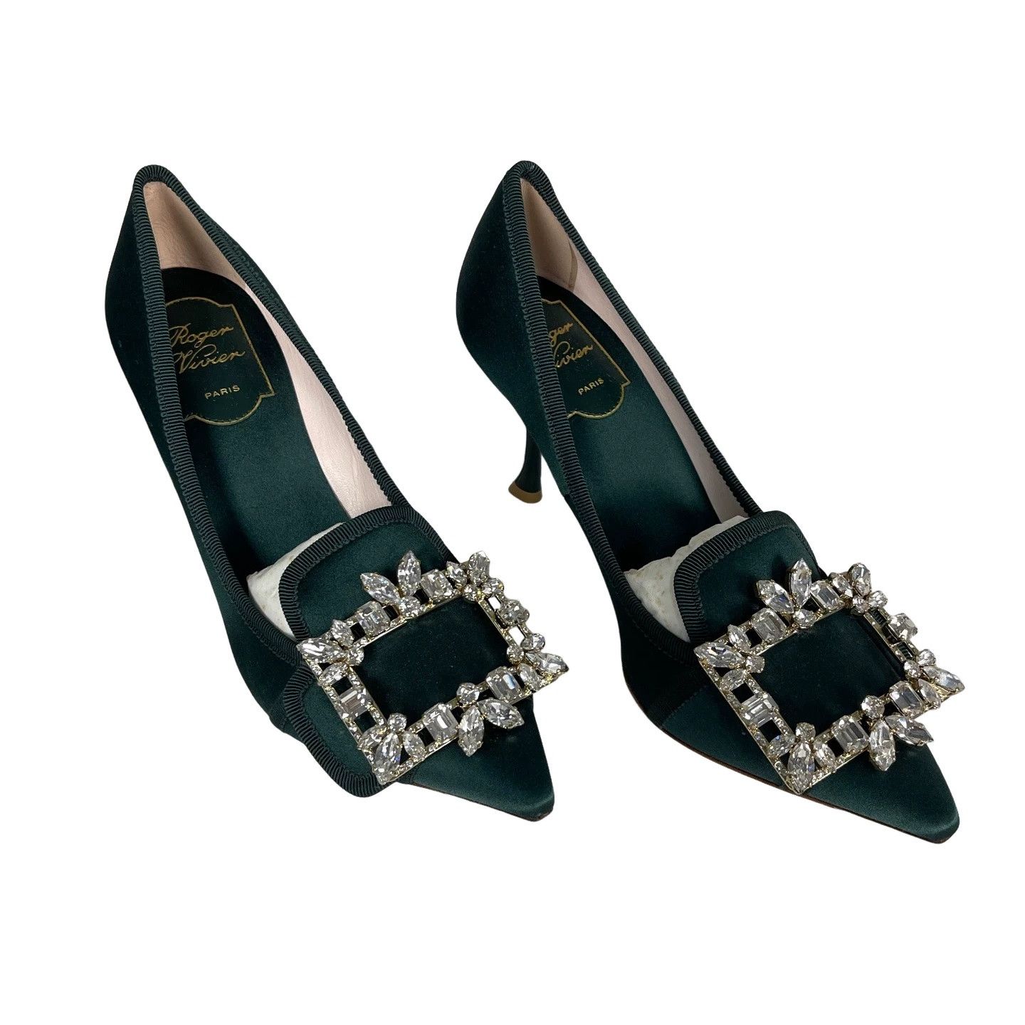 Roger Vivier Roger Vivier Crystal Buckle Heels Size 36.5 Size US 6.5 / IT 36.5 - 1 Thumbnail