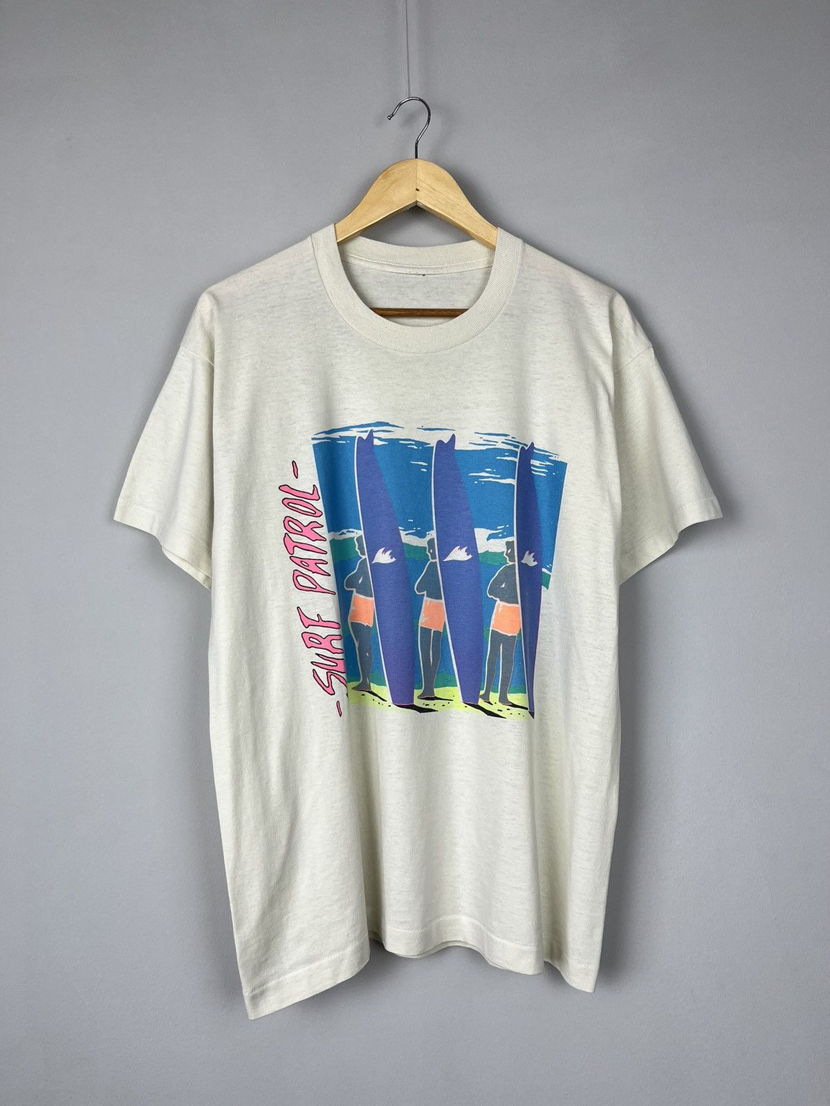 Vintage Surf Patrol Single Stich Y2K Streetwear Tee