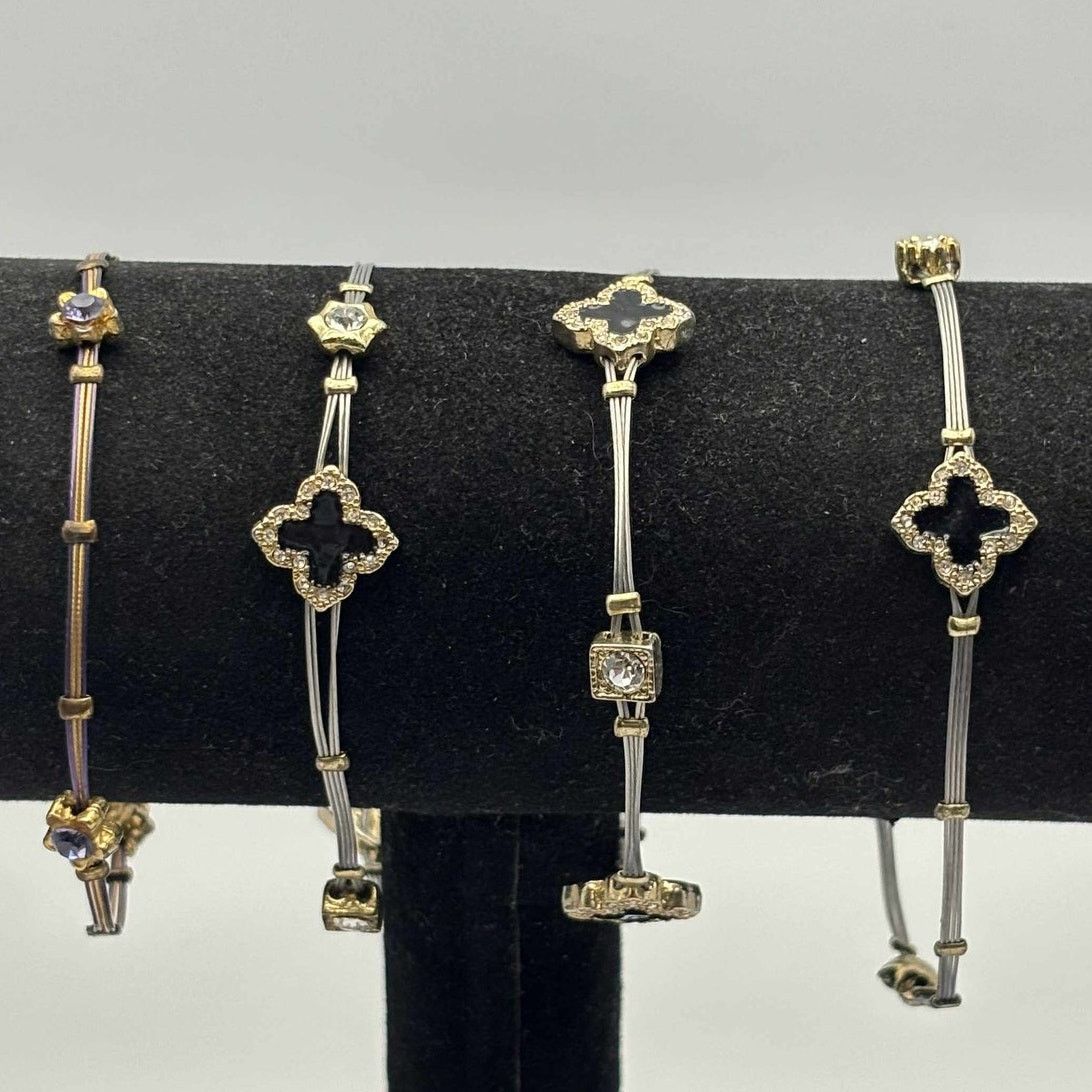 Other Black & Gold Clover Bracelet Bundle Size ONE SIZE - 1 Thumbnail