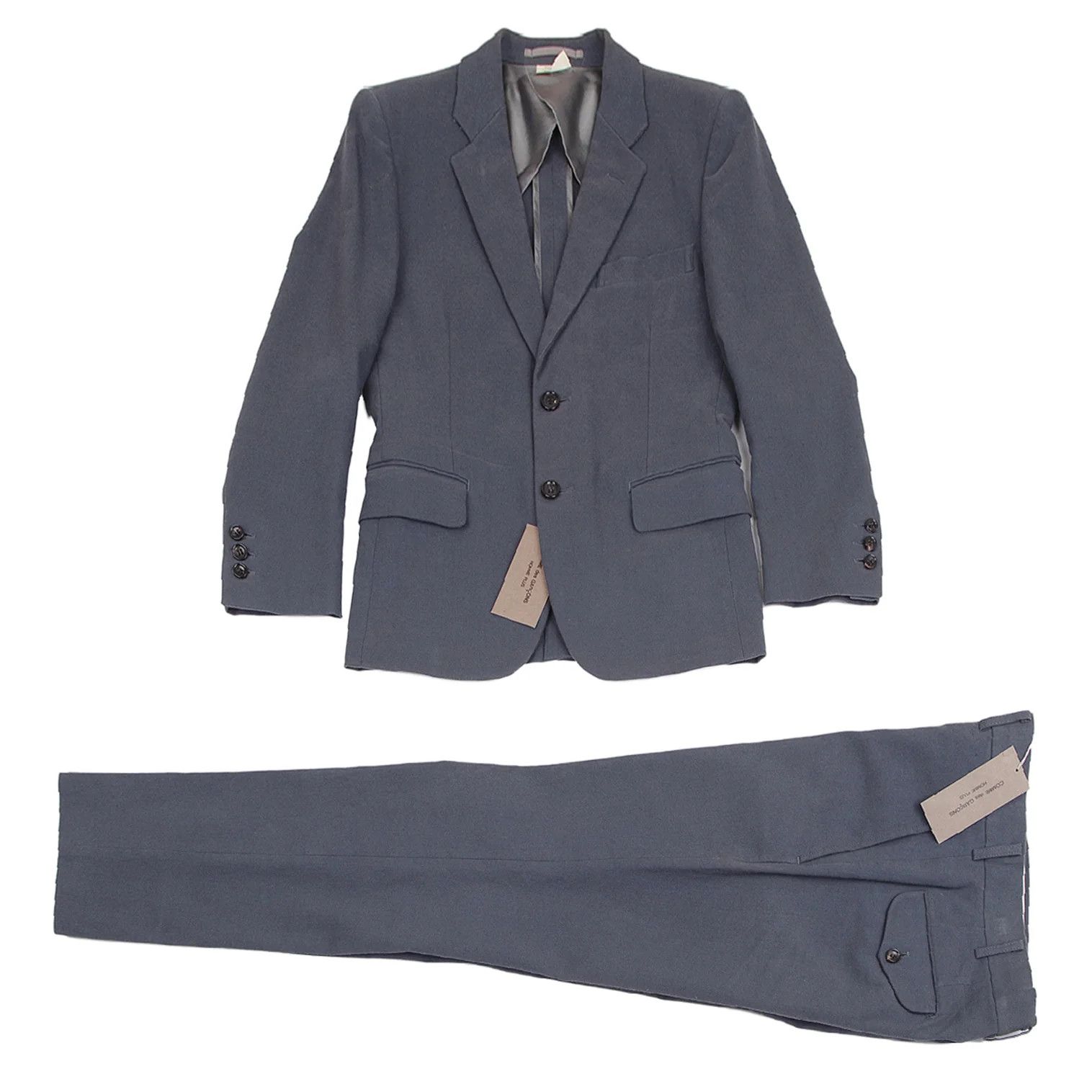 Comme des Garcons Homme Plus Cotton Linen Tailored Jacket in Blue Grey Size S Size US S / EU 44-46 / 1 - 16 Thumbnail