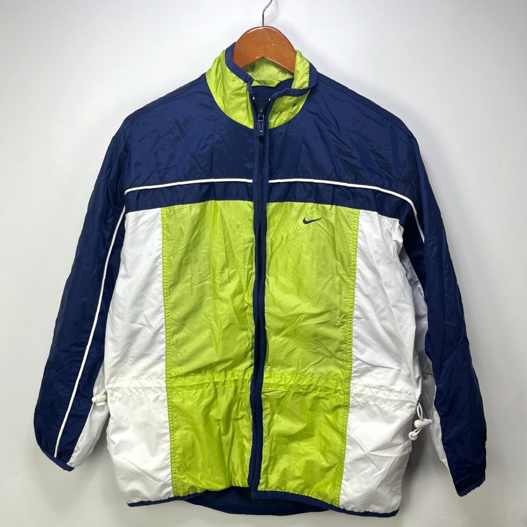 Nike VINTAGE Nike Windbreaker Jacket Womens S Green 90s Hooded Full Zip Regular Size S / US 4 / IT 40 - 2 Thumbnail