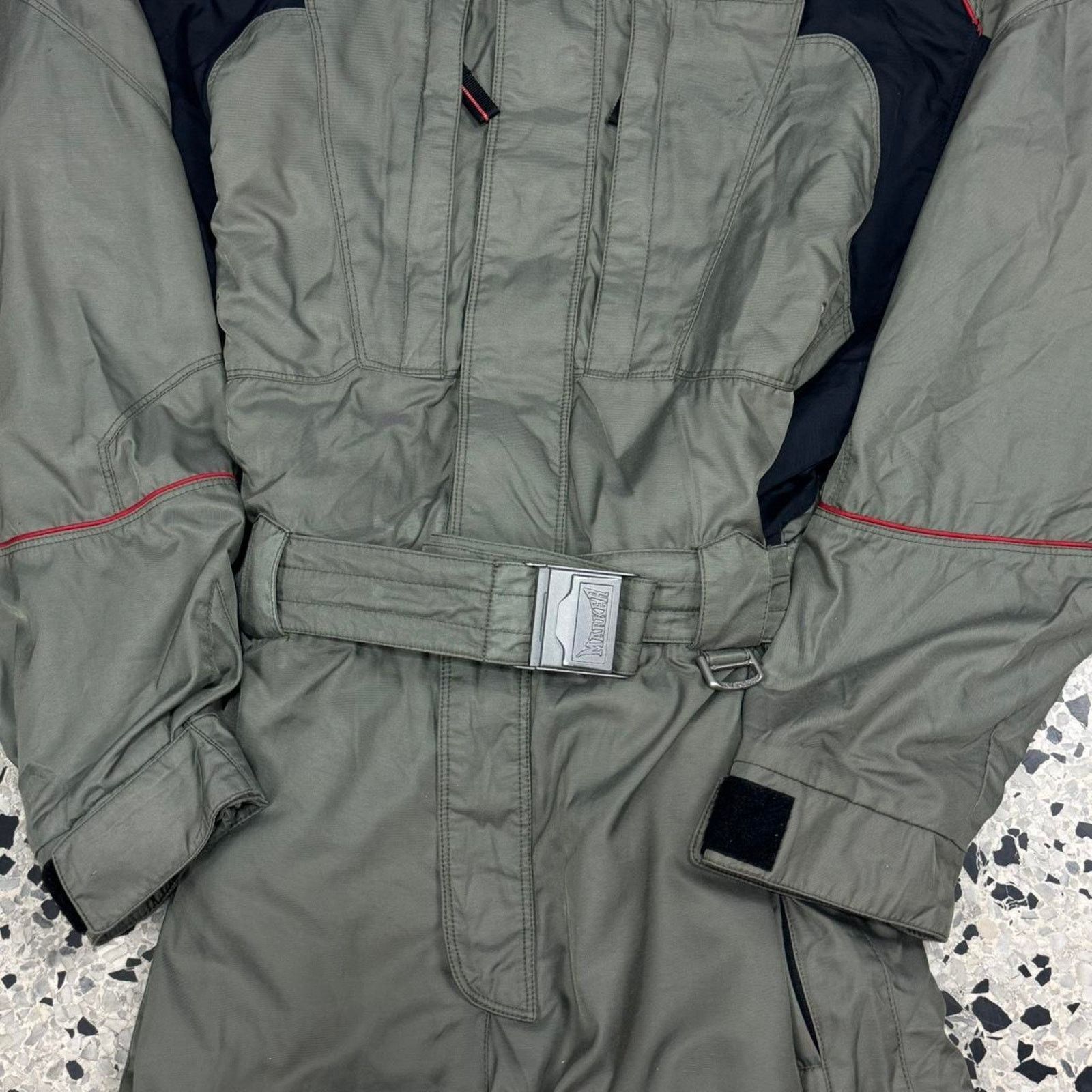 Other × Vintage VINTAGE MARKER FULL ZIP COVERALL OLIVE SNOWBOARD SKI SUIT: Size US M / EU 48-50 / 2 - 4 Thumbnail