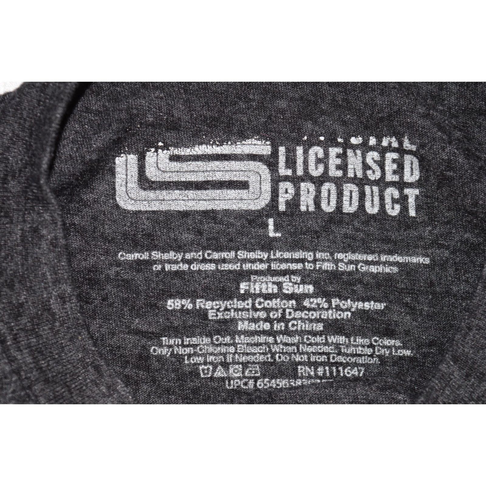 Vintage FIFTH SUN SHELBY COBRA RACING T-SHIRT MEN'S LARGE GRAY LOGO Size US L / EU 52-54 / 3 - 5 Thumbnail