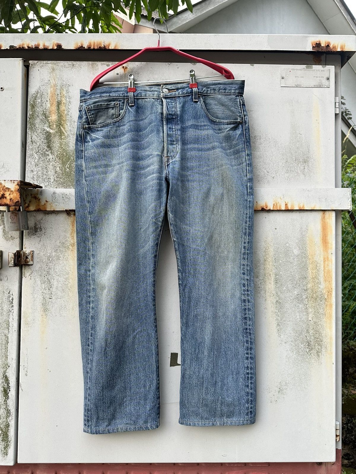 Levi's Vintage Clothing Levis 501 Baggy Blue Jeans Size US 36 / EU 52 - 2 Thumbnail