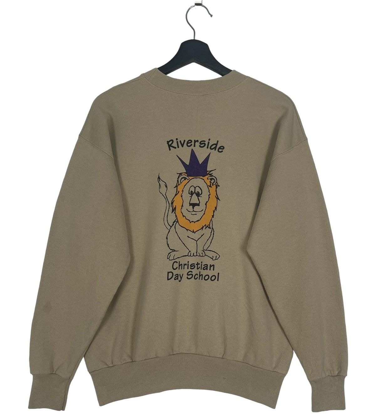 Vintage 90s Vintage Riverside Christian School Sweatshirt Size US M / EU 48-50 / 2 - 1 Thumbnail