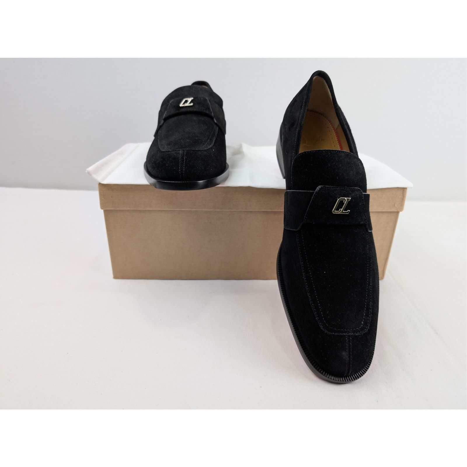 Christian Louboutin o1rshd1 Varsimoc Flat shoe Boots in Black 44.5 Size US 11.5 / EU 44-45 - 21 Thumbnail