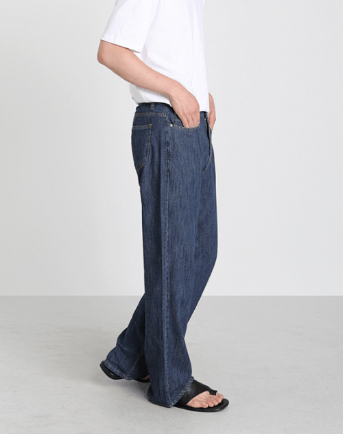 Japanese Brand × Jean Japanese trend loose straight street wide-leg casual jeans Size US 32 / EU 48 - 2 Thumbnail