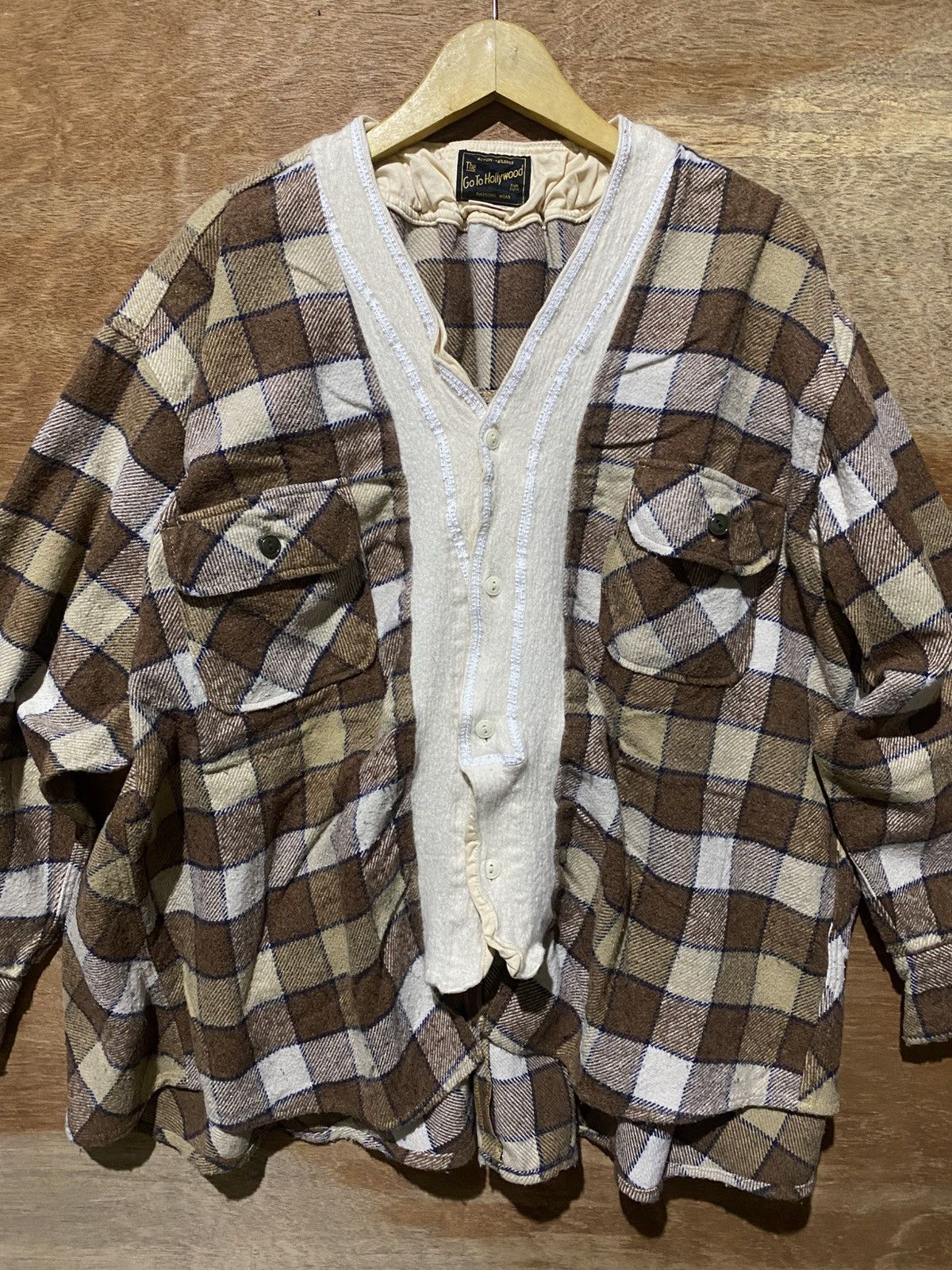 Japanese Brand 💸BINDING OFFER💸 GO TO HOLLYWOOD KAPITAL STYLE UNIQUE FLANNEL Size US XL / EU 56 / 4 - 4 Thumbnail