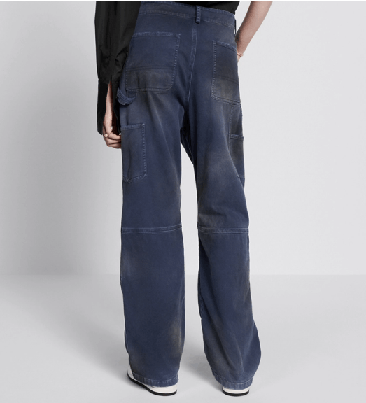 Dior o1w1db11225 427P56 Cargo Pant in Blue Size 25" / US 0 / IT 36 - 6 Thumbnail