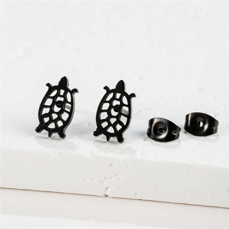 Jewelry Sea Turtle Mini Stud Earrings Charm Earring Gift Size ONE SIZE - 1 Preview