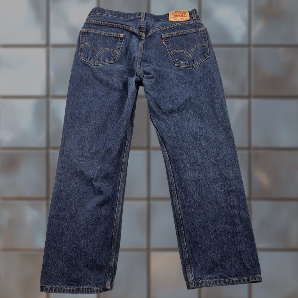 Levi's Levi's 505 Jeans Mens 36x30 Blue Medium Wash Regular Fit Straight Leg Denim Pants Size US 36 / EU 52 - 1 Thumbnail