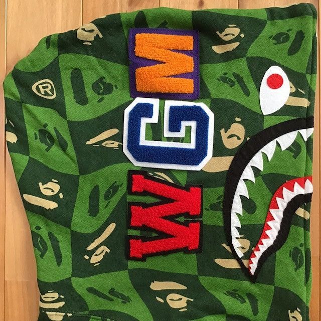Bape BAPE FACE logo shark full zip hoodie a bathing ape Size US XXL / EU 58 / 5 - 4 Thumbnail