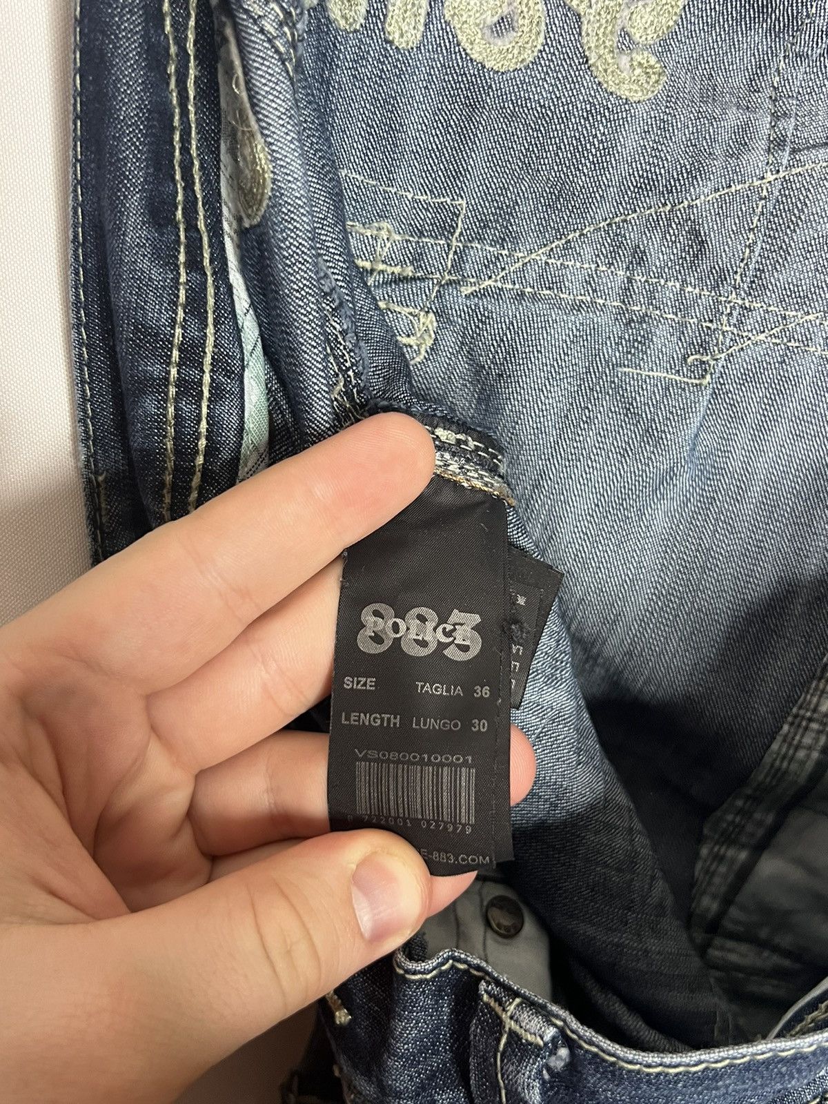 Other 🔥 Vintage 883 Police Crazy Multi Pocket Cargo Denim Jeans 🔥 Size US 36 / EU 52 - 14 Thumbnail
