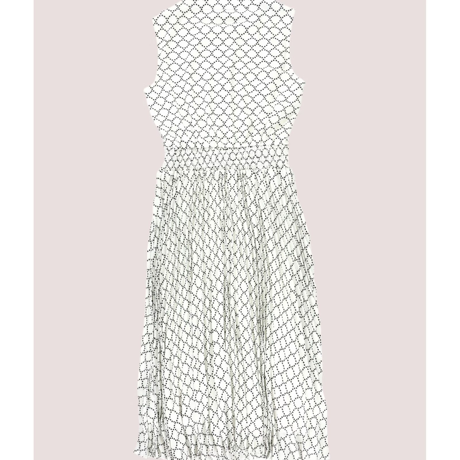 Vintage Tahari Womens Pleated Midi Dress white Size 10 Size L / US 10 / IT 46 - 1 Thumbnail