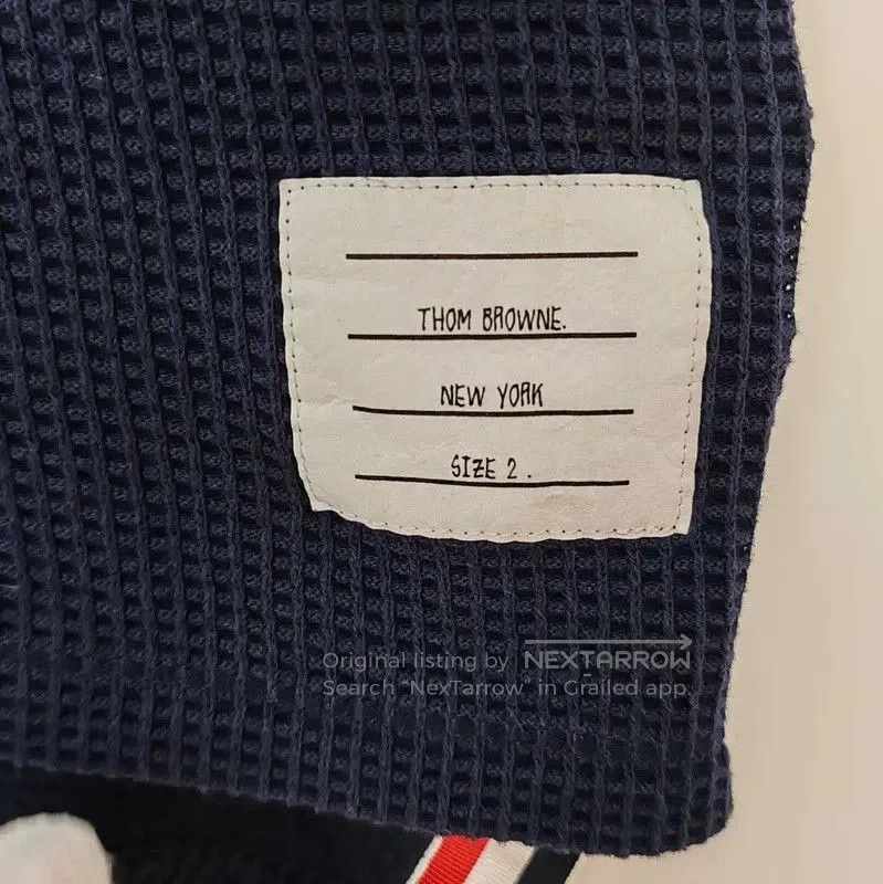 Thom Browne Thom Browne Navy Blue Cotton Polo Shirt . Size US L / EU 52-54 / 3 - 7 Thumbnail