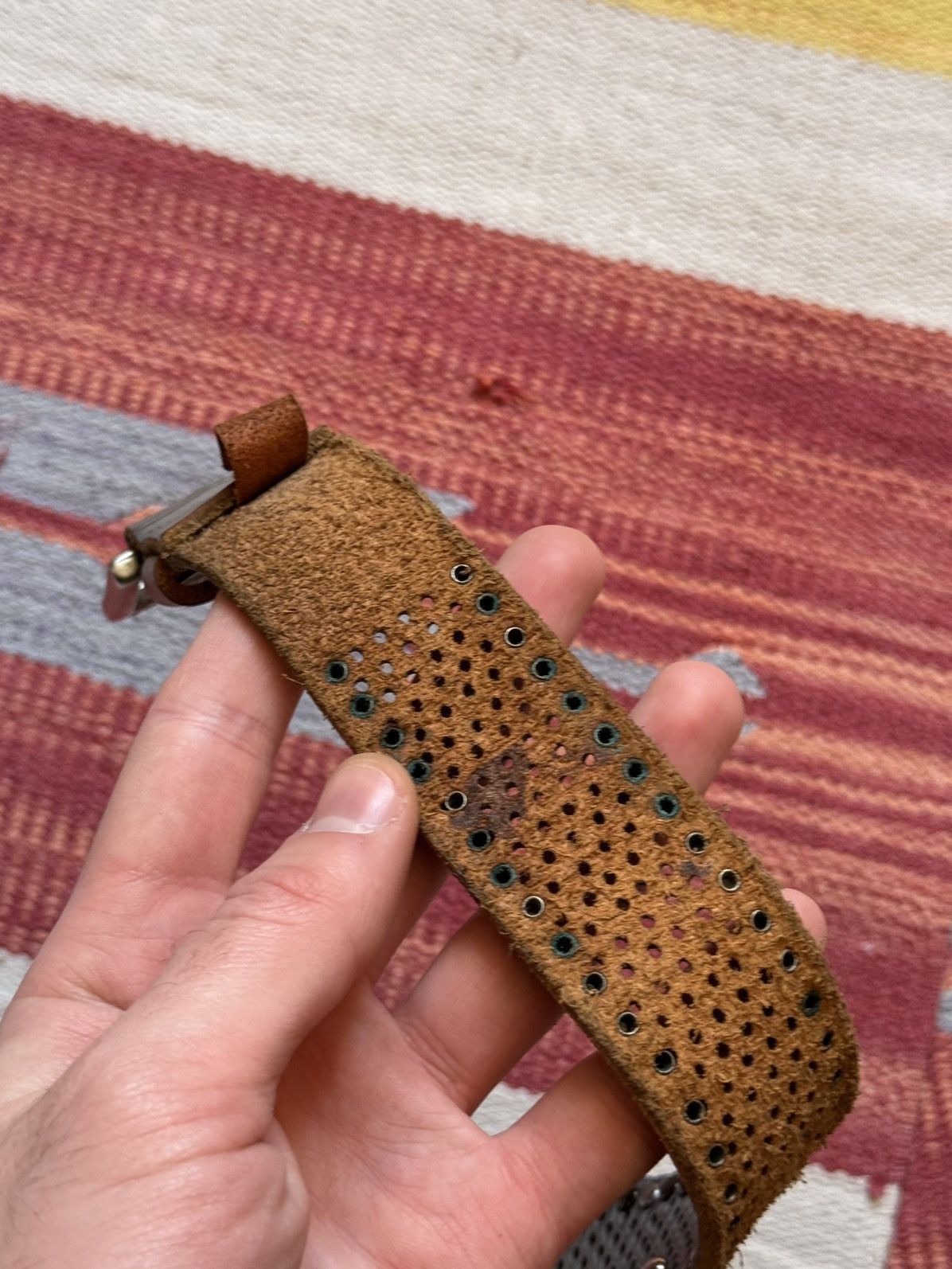 Genuine Leather Vintage 00’s y2k Genuine Leather Japanese Belt Size ONE SIZE - 6 Thumbnail