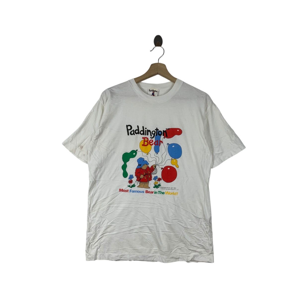 Vintage Vintage 1994 PADDINGTON BEAR LONDON Sony Tee Shirt Top Size M / US 6-8 / IT 42-44 - 1 Thumbnail