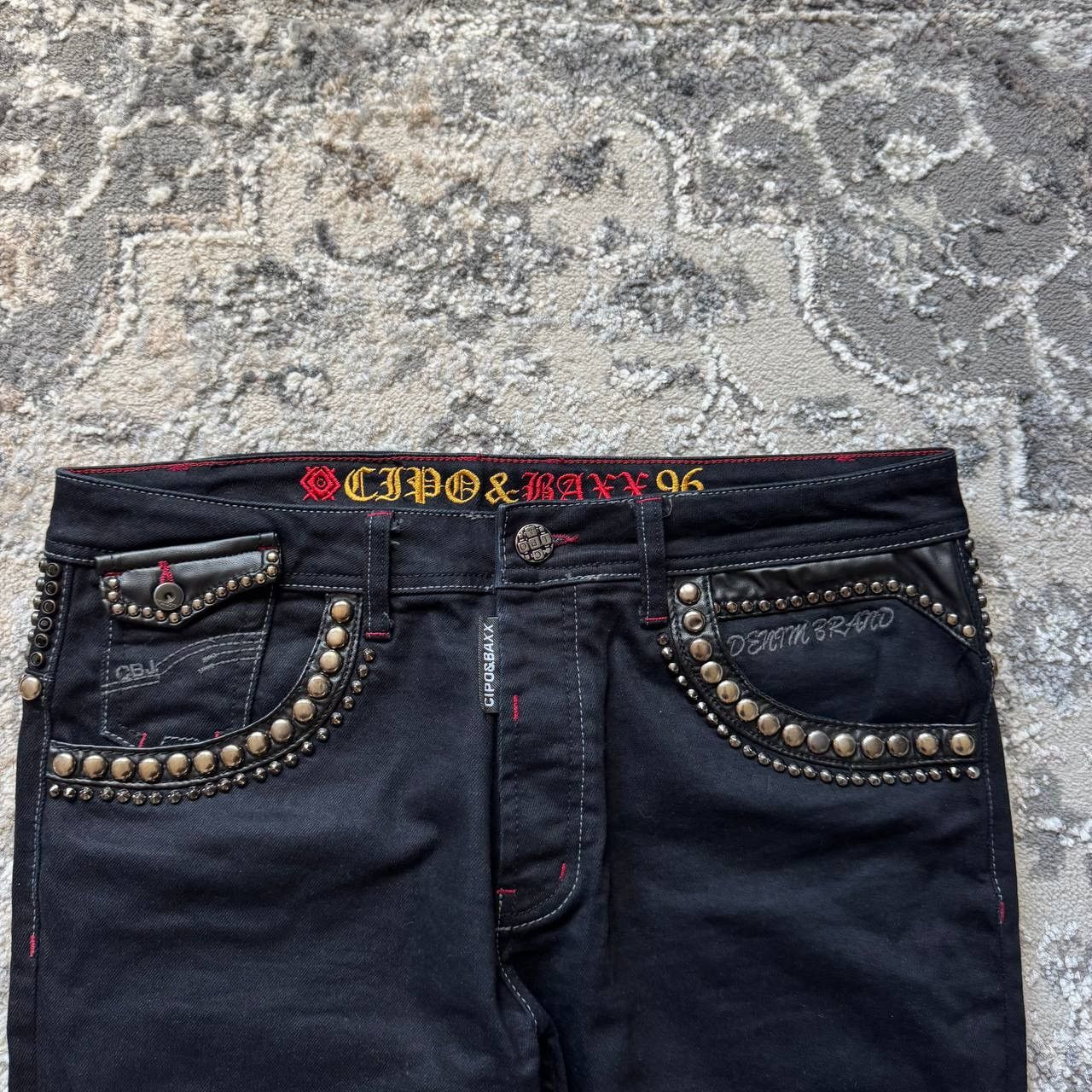 Affliction Affliction Cipo & Baxx Pinned Goth Punk Alternative Jeans Size US 34 / EU 50 - 5 Thumbnail