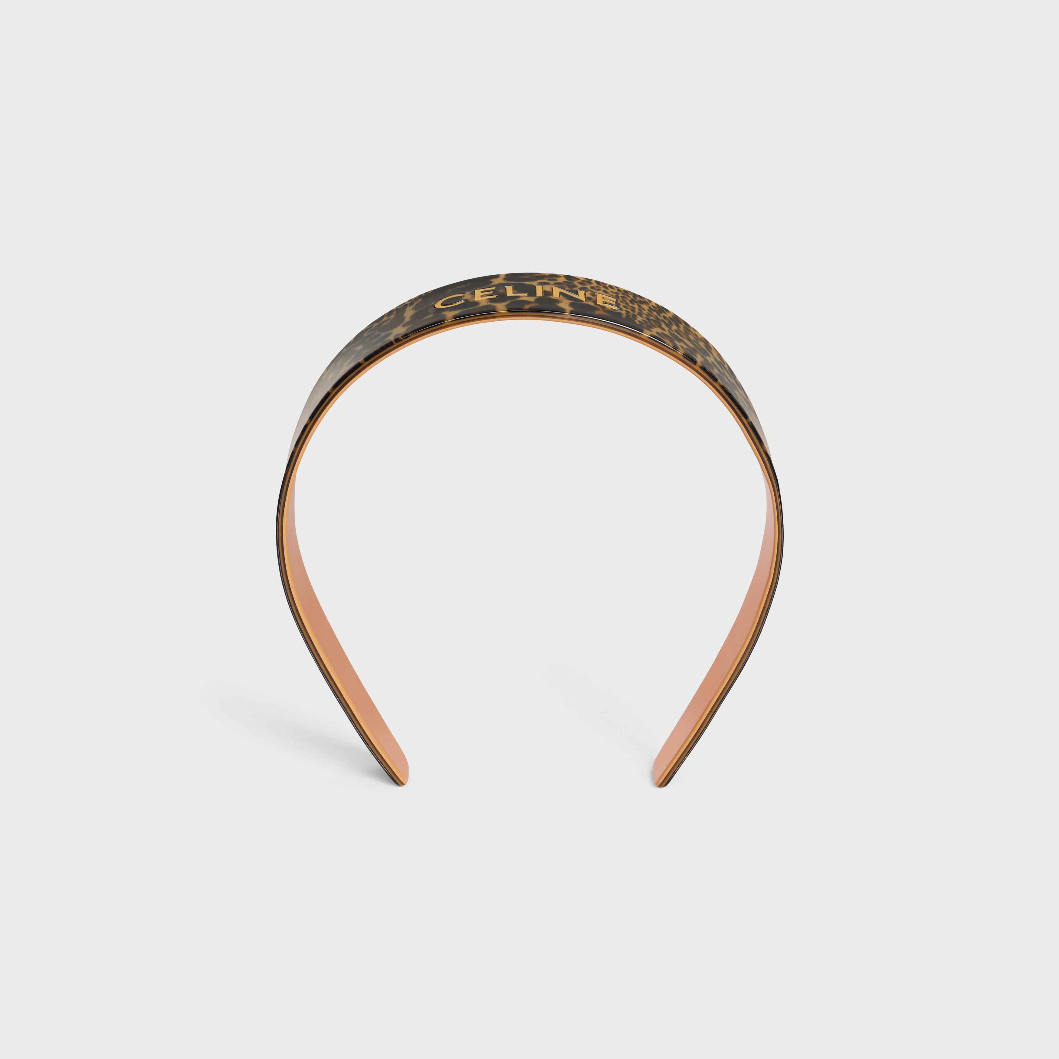 Celine o1bcso1str0925 461DJ6CST Size: OS / Headband in Leopard/Gold Size ONE SIZE - 1 Thumbnail