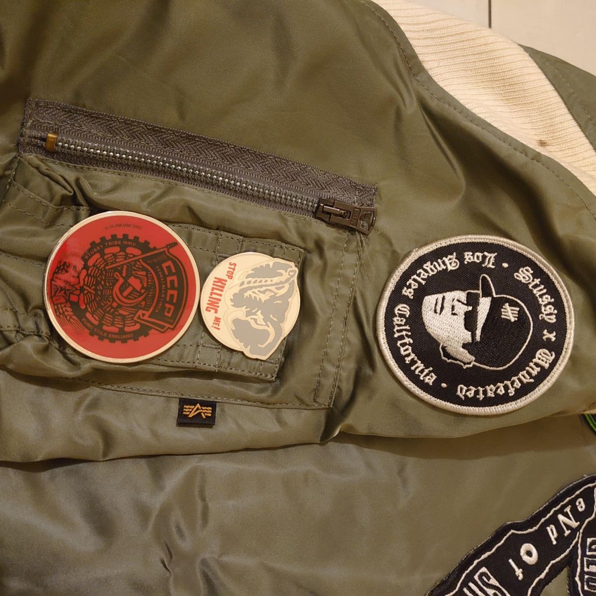 Stussy x alpha industries 35th anyversary bomber jacket