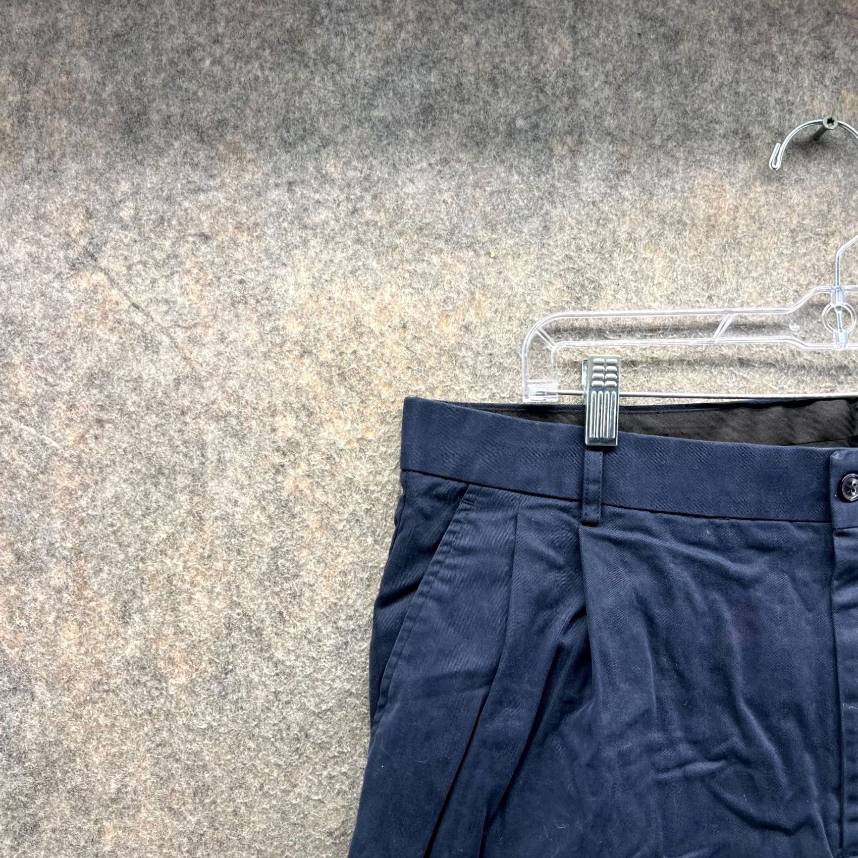Vintage Greg Norman Shorts Mens 38 Blue Navy Chino Pleated Pima Cotton Canvas Size US 38 / EU 54 - 7 Thumbnail