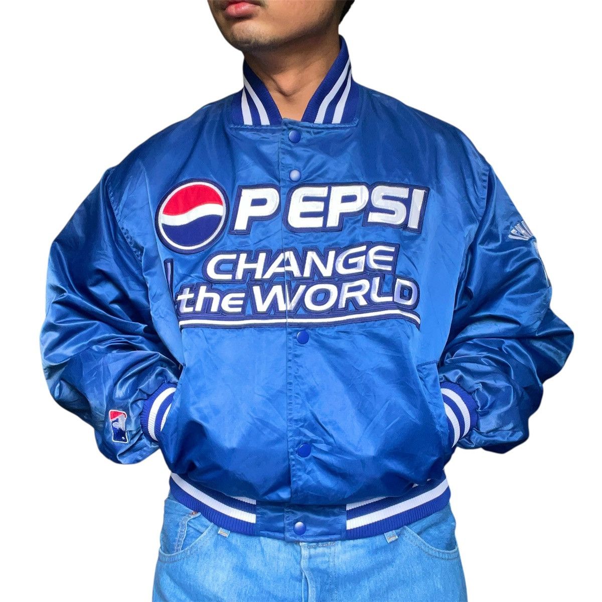 Pepsi GRAIL MLB ICHIRO SUZUKI x PEPSI VARISTY BOMBER JACKET Size US XXL / EU 58 / 5 - 3 Thumbnail