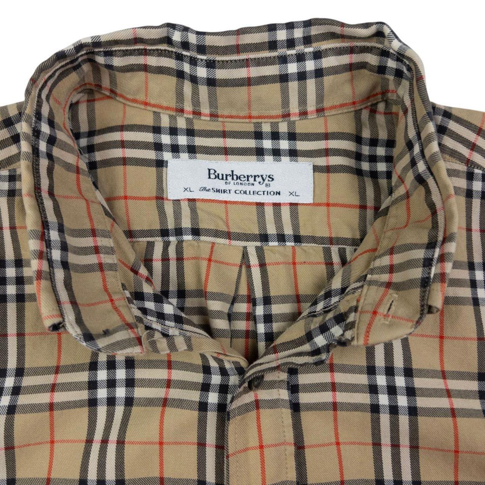 Burberry Vintage Burberry Nova Check Short Sleeve Button Up Shirt XL Size US XL / EU 56 / 4 - 3 Thumbnail