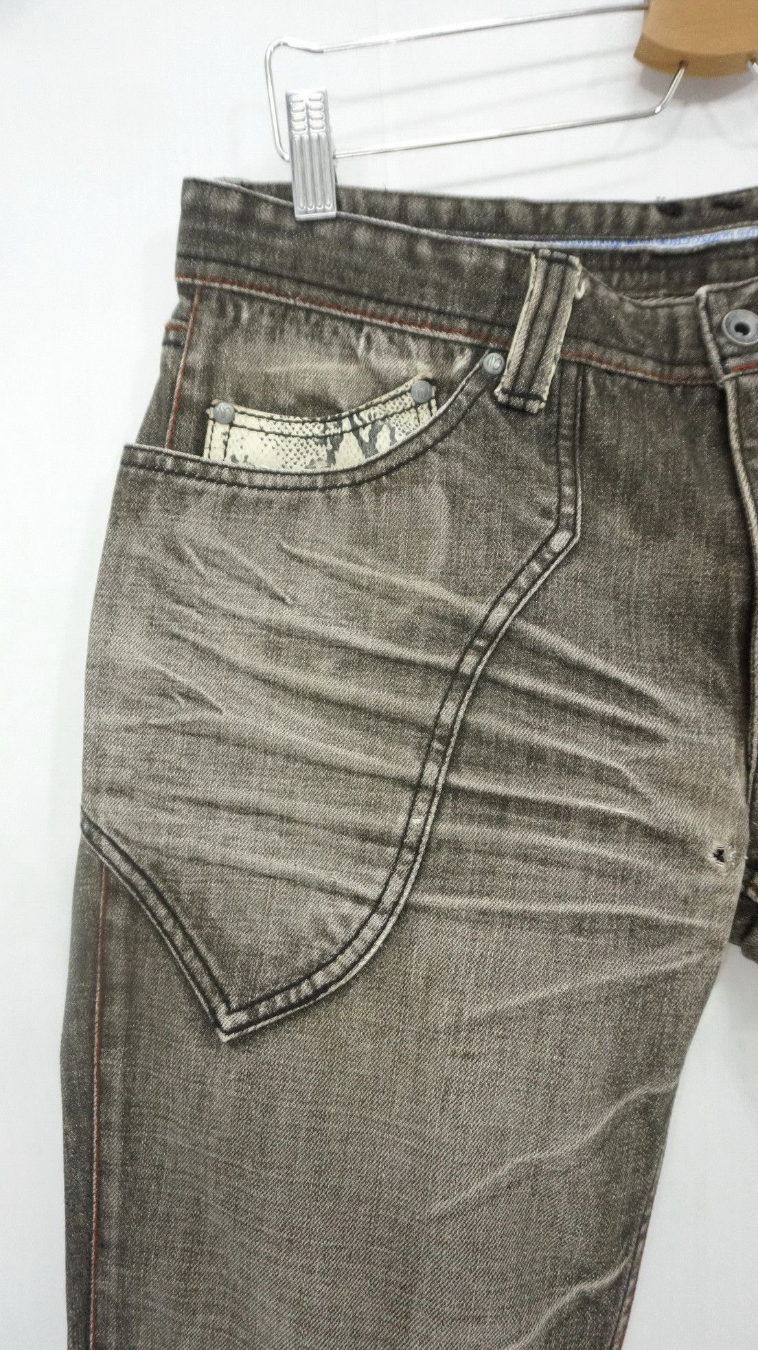 Nicole Club Vintage NICOLE CLUB FOR MEN Distressed Denim Size US 33 - 3 Thumbnail