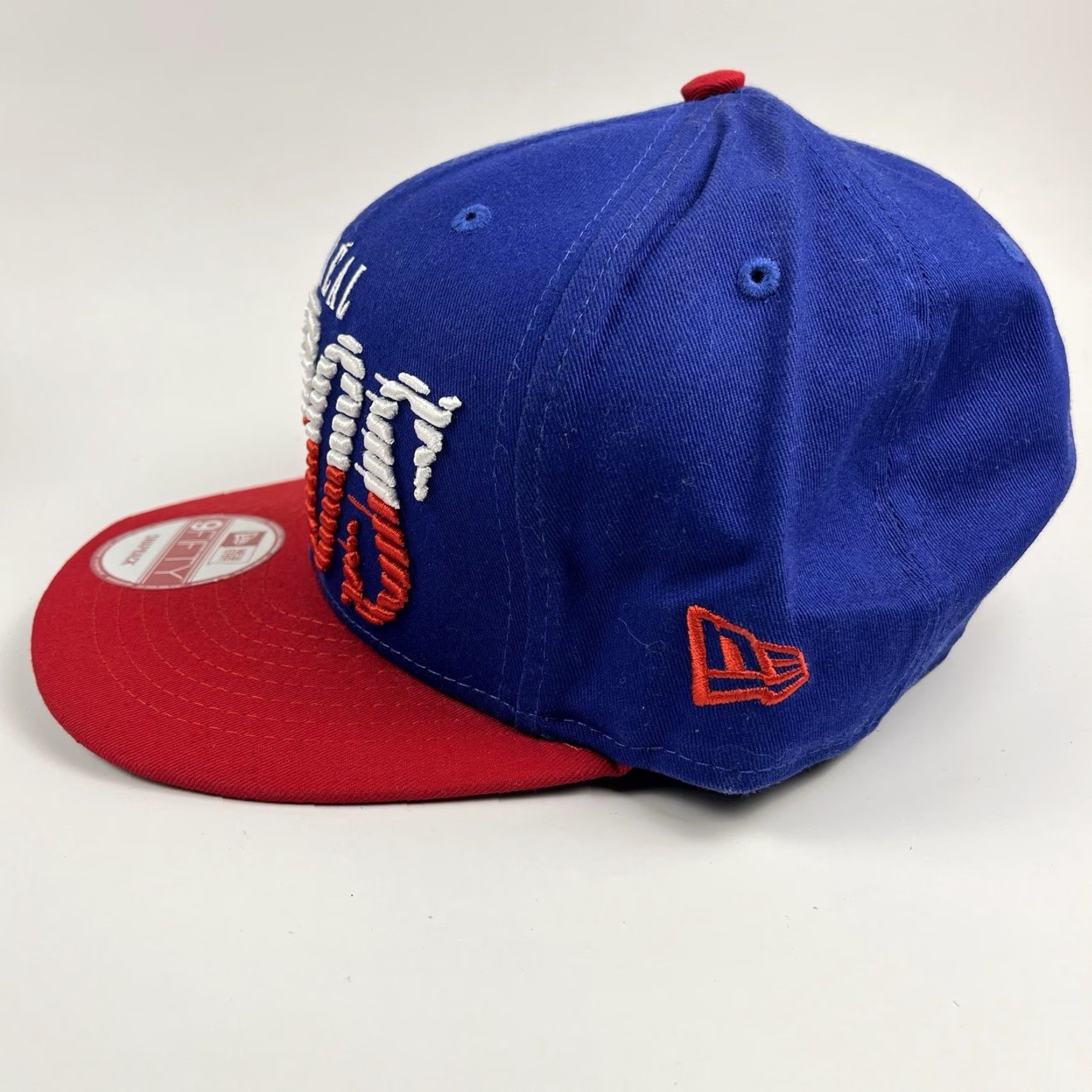 New Era VINTAGE Montreal Expos New Era SnapBack Cooperstown Collection MLB Baseball Hat Men Adjustable Blue Cotton Hats Size ONE SIZE - 3 Thumbnail