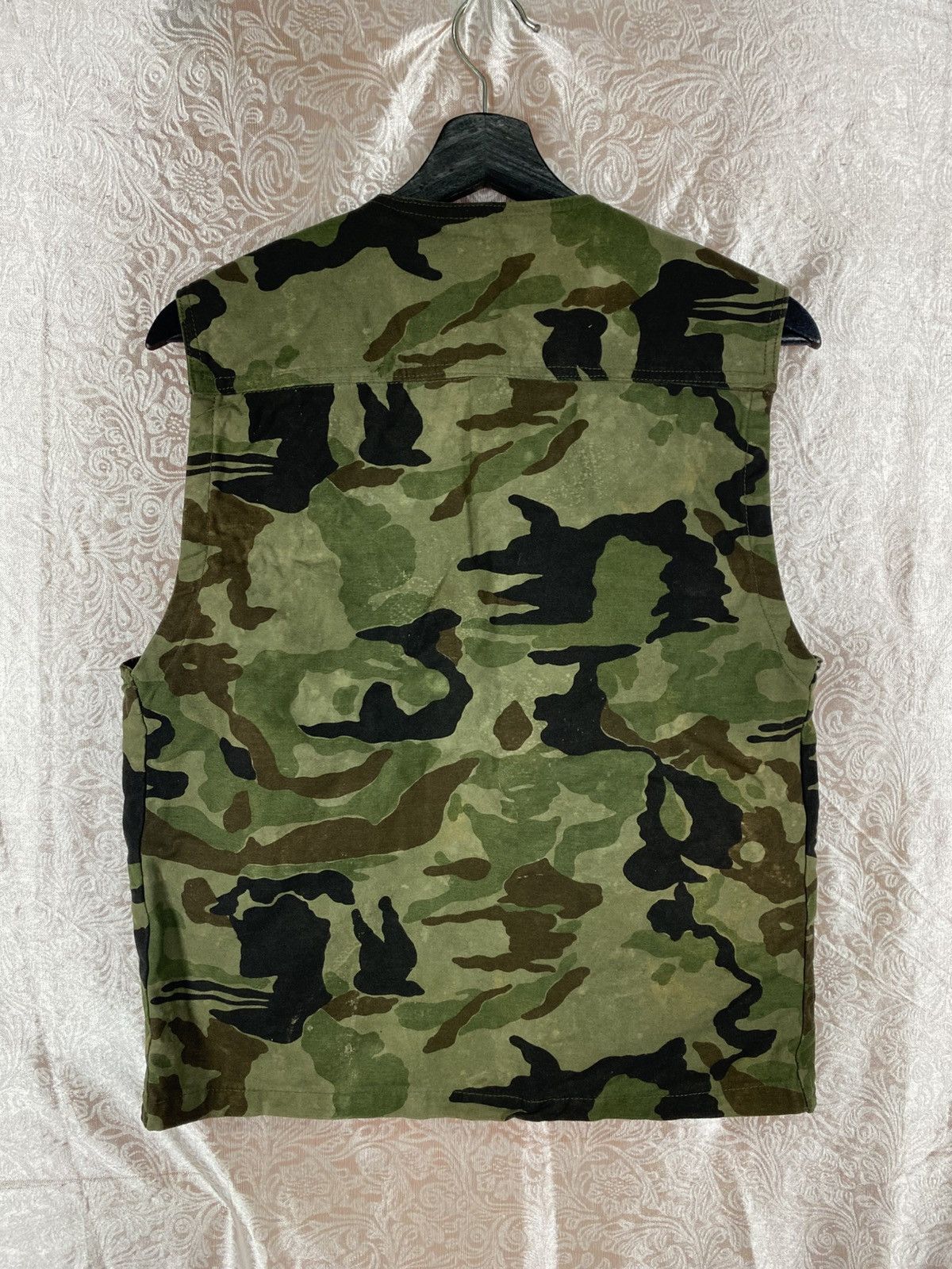 Vintage RUCK DAM Camouflage Utility Vest Multi Pocket Military Style Size US L / EU 52-54 / 3 - 9 Thumbnail