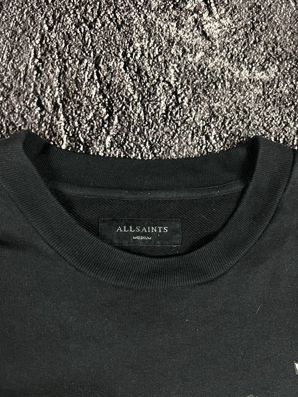 Allsaints Allsaints Splitter LS Crew Skull Knife Big Logo Sweatshirt Size US M / EU 48-50 / 2 - 5 Thumbnail