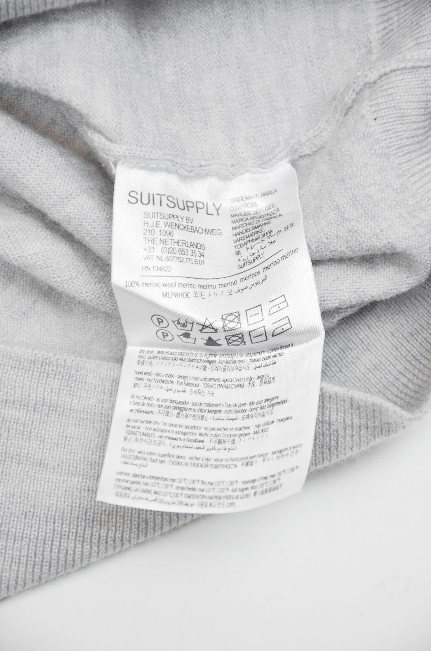 Suitsupply Suitsupply Merino Wool Lightweight Turtleneck Grey - Size XL Size US XL / EU 56 / 4 - 7 Thumbnail