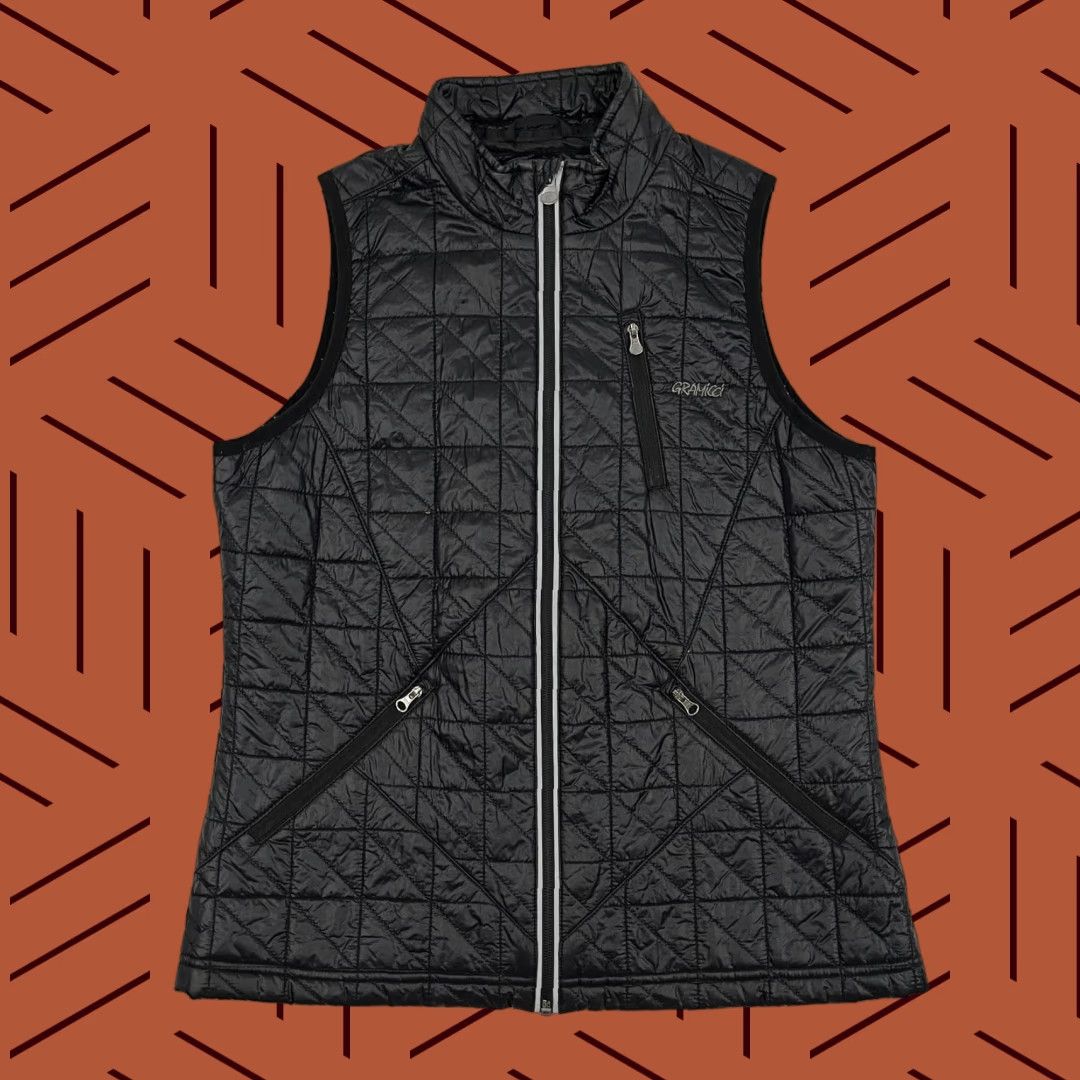 Gramicci Gramicci Vest Womens Medium Black Primaloft Micro Puffer Nylon Hiking Outdoor Jacket Size M / US 6-8 / IT 42-44 - 1 Thumbnail