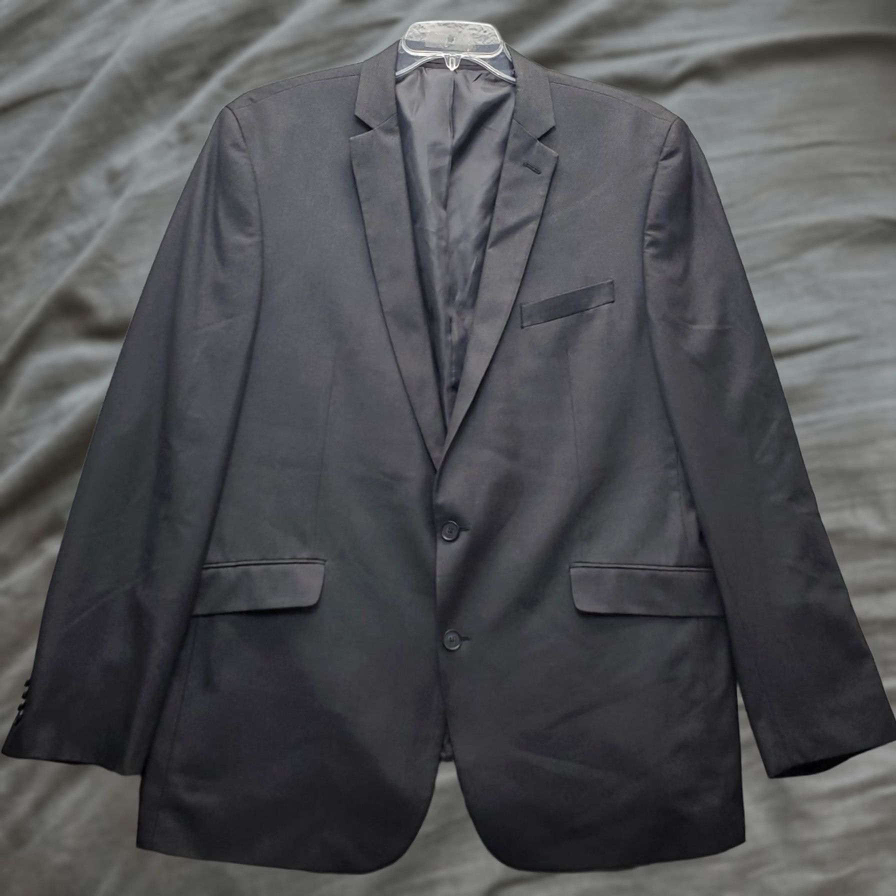 Kenneth Cole Kenneth Cole Reaction Blazer Jacket Mens 46L Black Formal Single Breasted EUC Shirt Size 46R - 1 Thumbnail