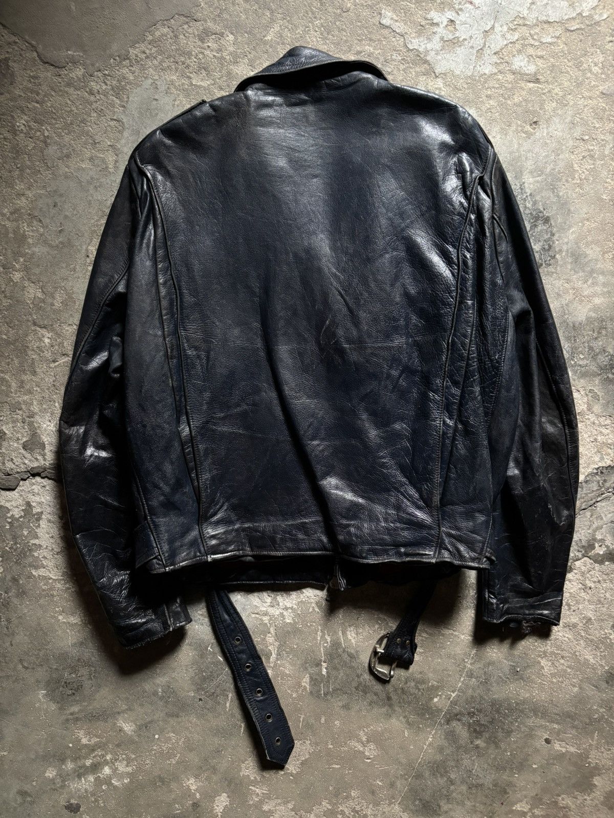 Lewis Leathers 70s Aviakit TwinTrack Bronx Leather Jacket Size US S / EU 44-46 / 1 - 3 Thumbnail
