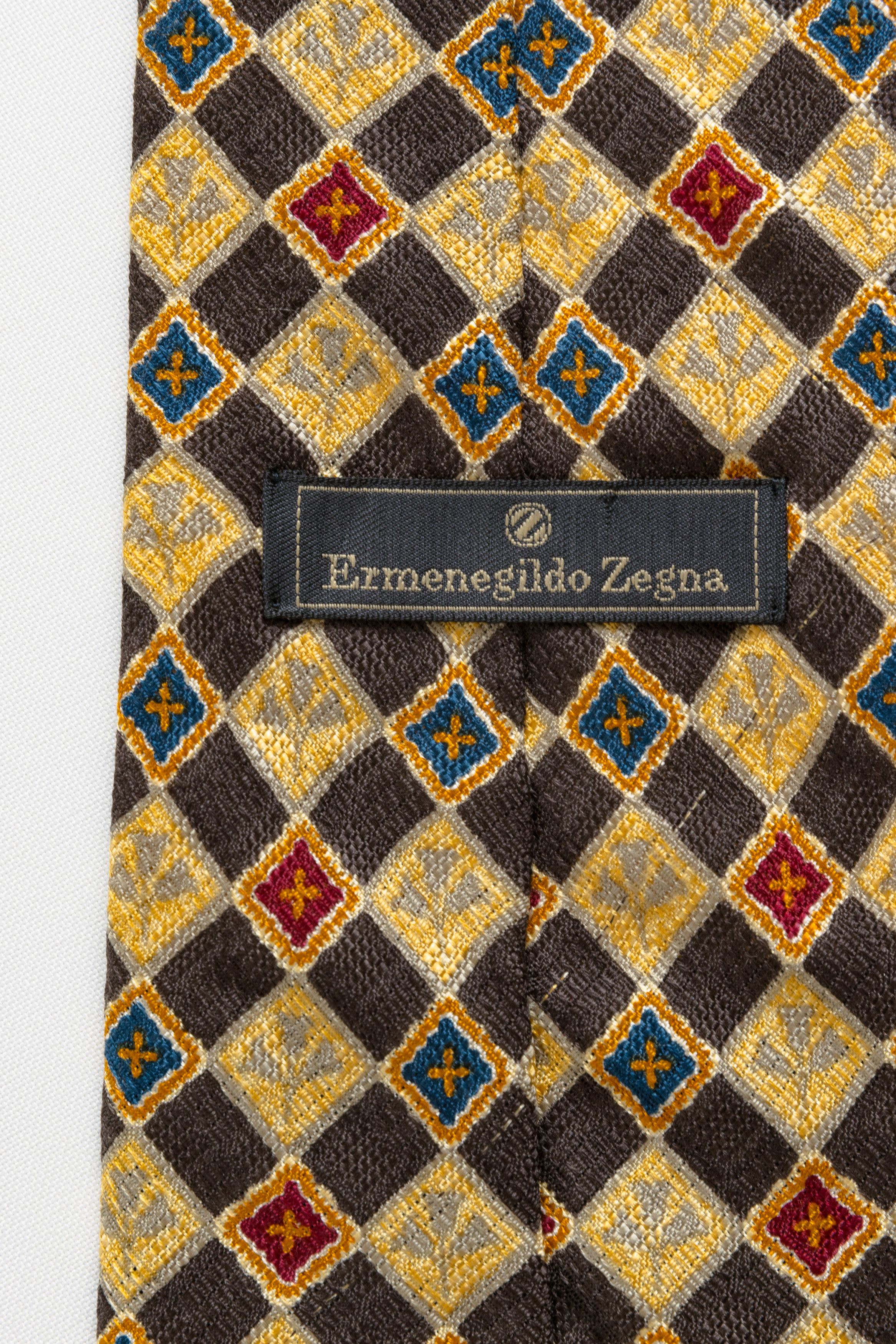 Ermenegildo Zegna Ermenegildo Zegna Men's Multicolor Silk Cravatte Tie 044 Size ONE SIZE - 6 Thumbnail