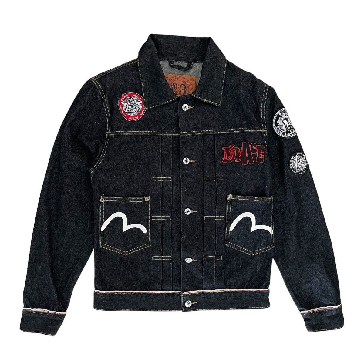 image of Evisu X Dface Denim Jacket 2014, Men's (Size Small)