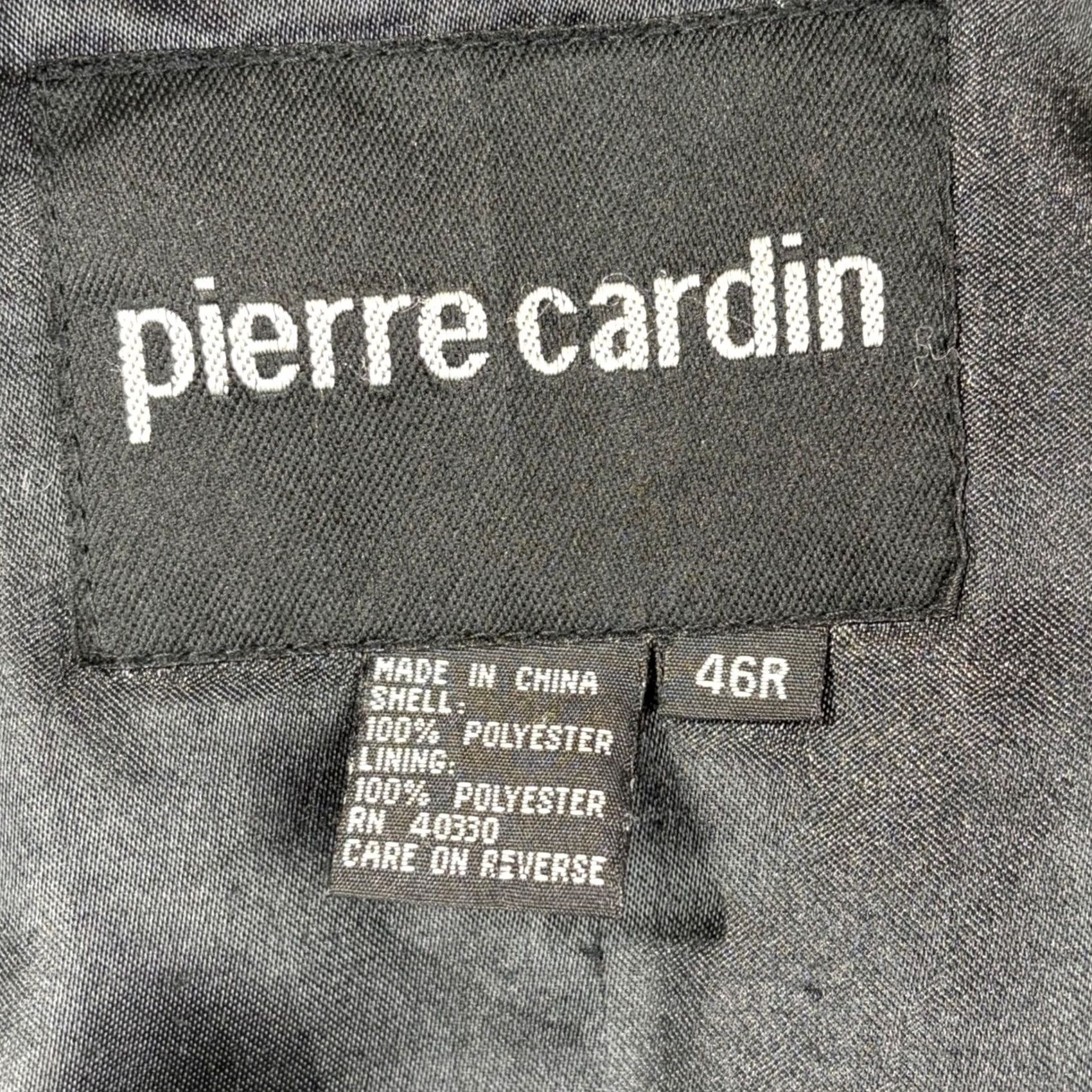 Pierre Cardin Pierre Cardin Trench Coat Coat Belted Long Raincoat 46R Mens Dark Gray Black Satin Polyester Buckle Button Zip Quilted Size US S / EU 44-46 / 1 - 4 Thumbnail