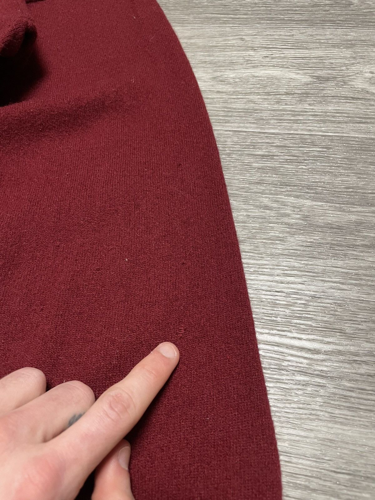 Lacoste Vintage Lacoste Burgundy Lambswool Sweater Size US XL / EU 56 / 4 - 19 Thumbnail