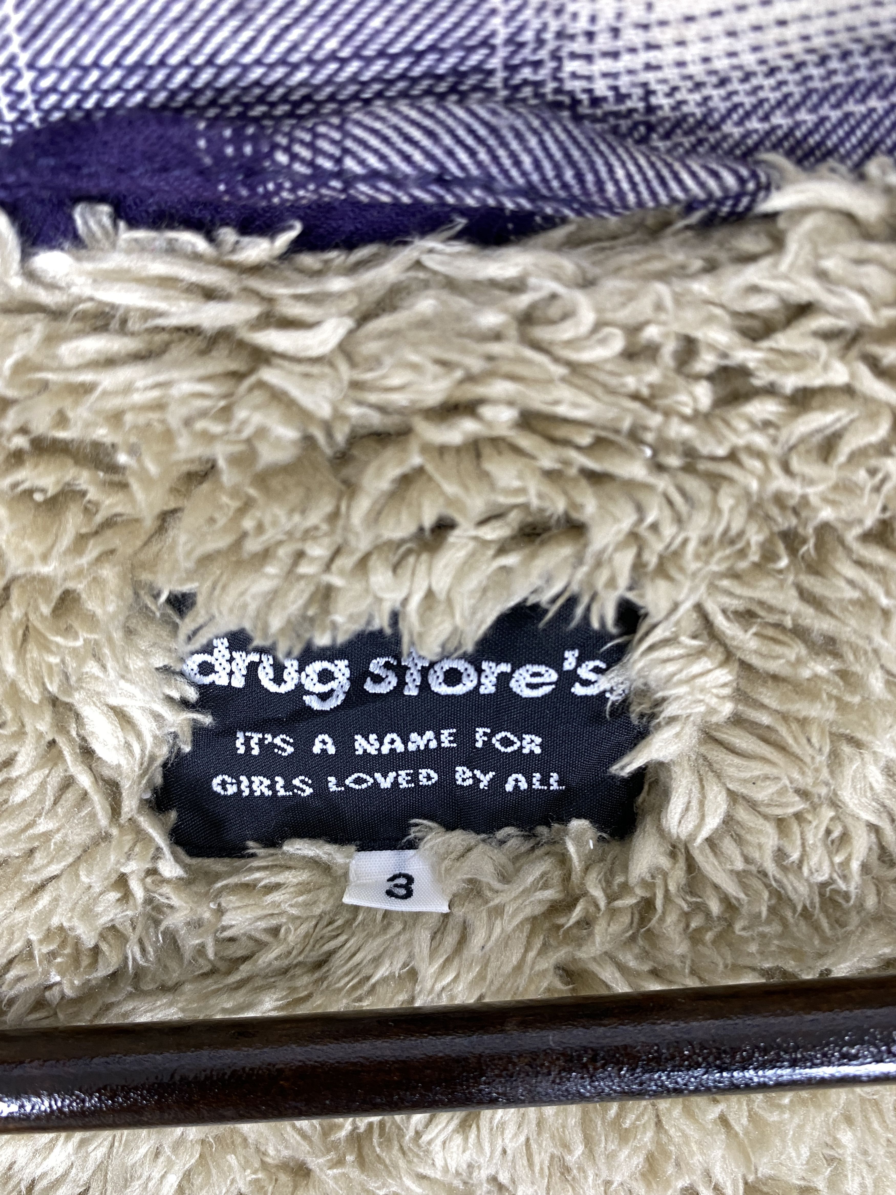 Japanese Brand Vintage Drug Store's Flannel Sherpa Lining Jacket J1980 Size US XS / EU 42 / 0 - 11 Thumbnail
