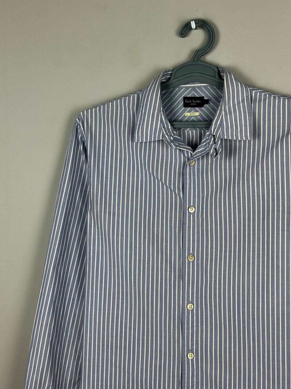 Paul Smith Paul Smith Designer Luxury Striped Cotton Shirt Size US L / EU 52-54 / 3 - 3 Thumbnail