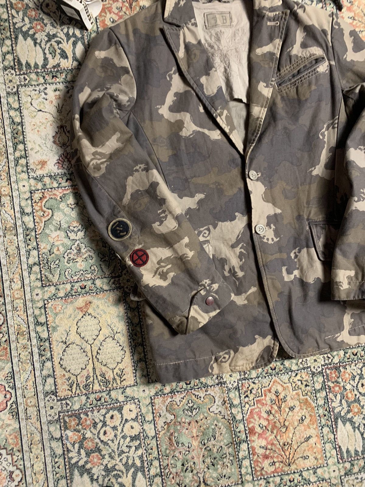 Diesel × Vintage Vintage Diesel Denim Camo blazer Jacket Size US M / EU 48-50 / 2 - 4 Thumbnail