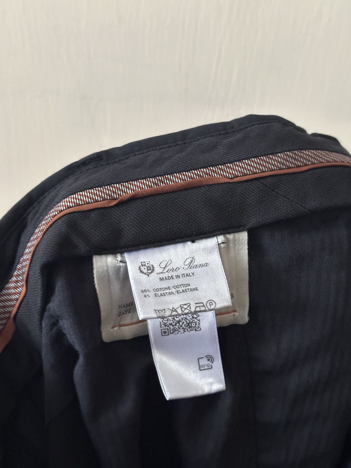 Loro Piana Loro Piana slim fit cotton-blend trousers in navy Size US 32 / EU 48 - 5 Thumbnail