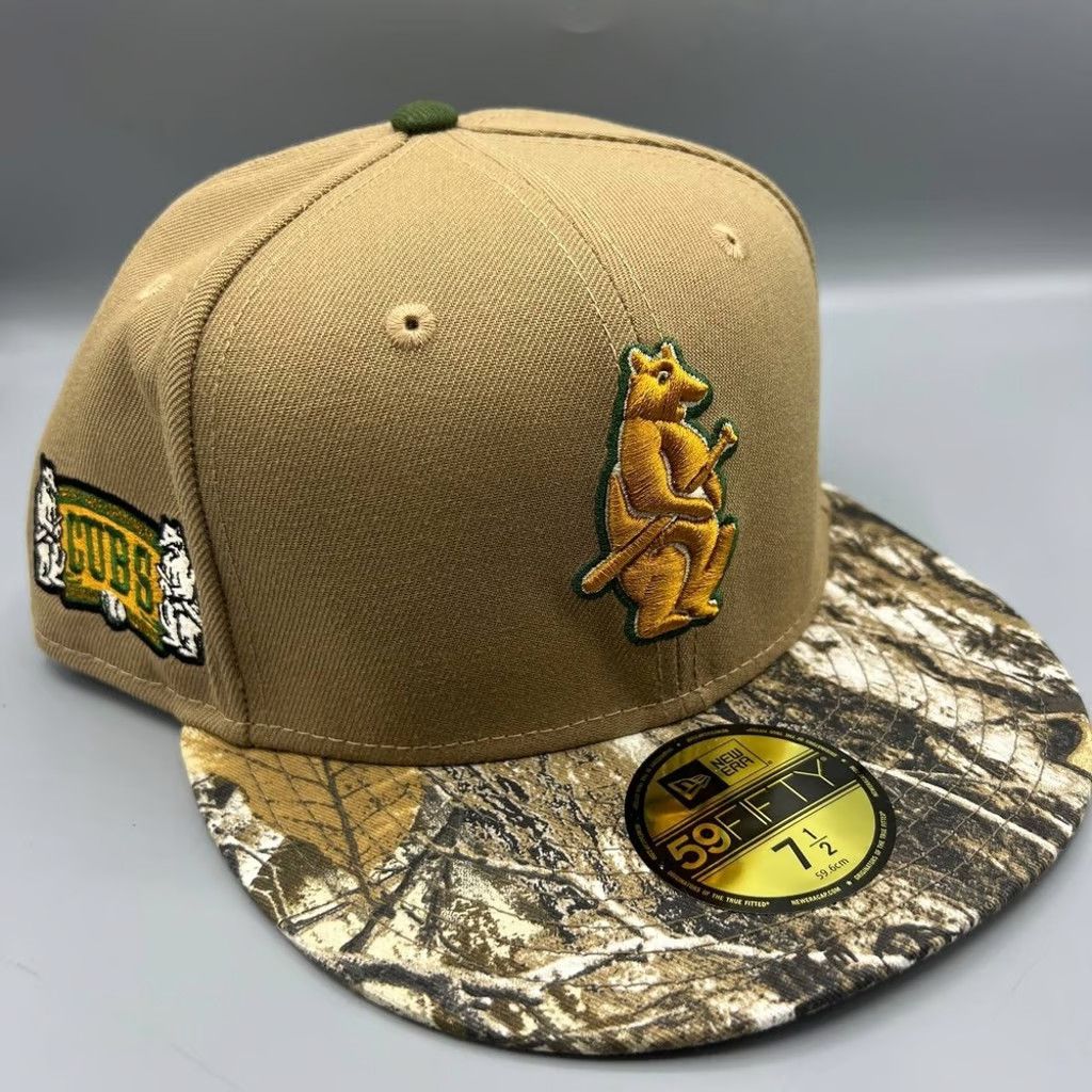 New Era Chicago Cubs Hat Men 7 1/2 Realtree 59Fifty New Era Fitted Size ONE SIZE - 1 Thumbnail