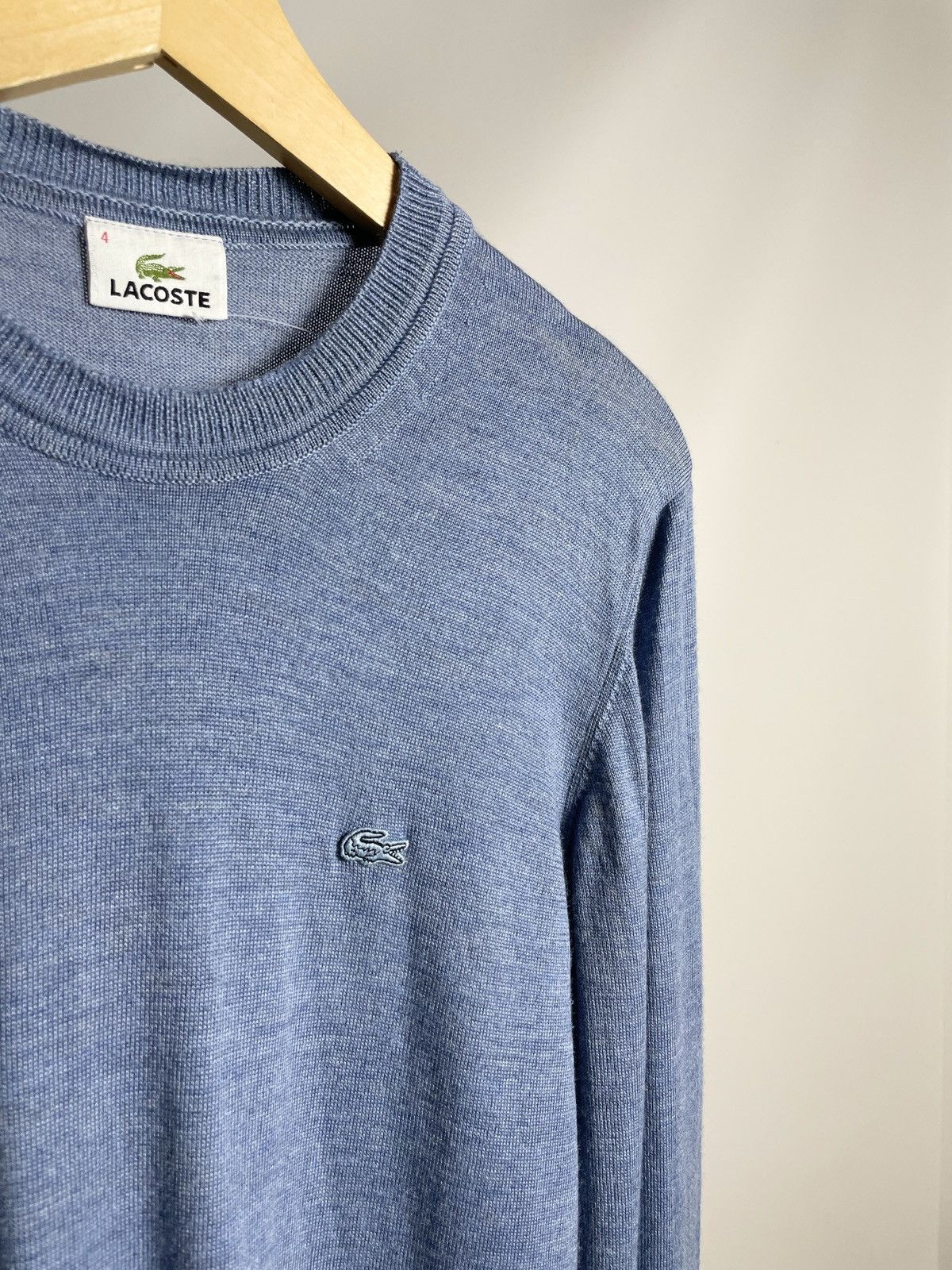 Golf le Fleur × Lacoste × Tyler The Creator VINTAGE 🐊 Lacoste live Blue Logo Knitted light Golf sweater Size US L / EU 52-54 / 3 - 5 Thumbnail
