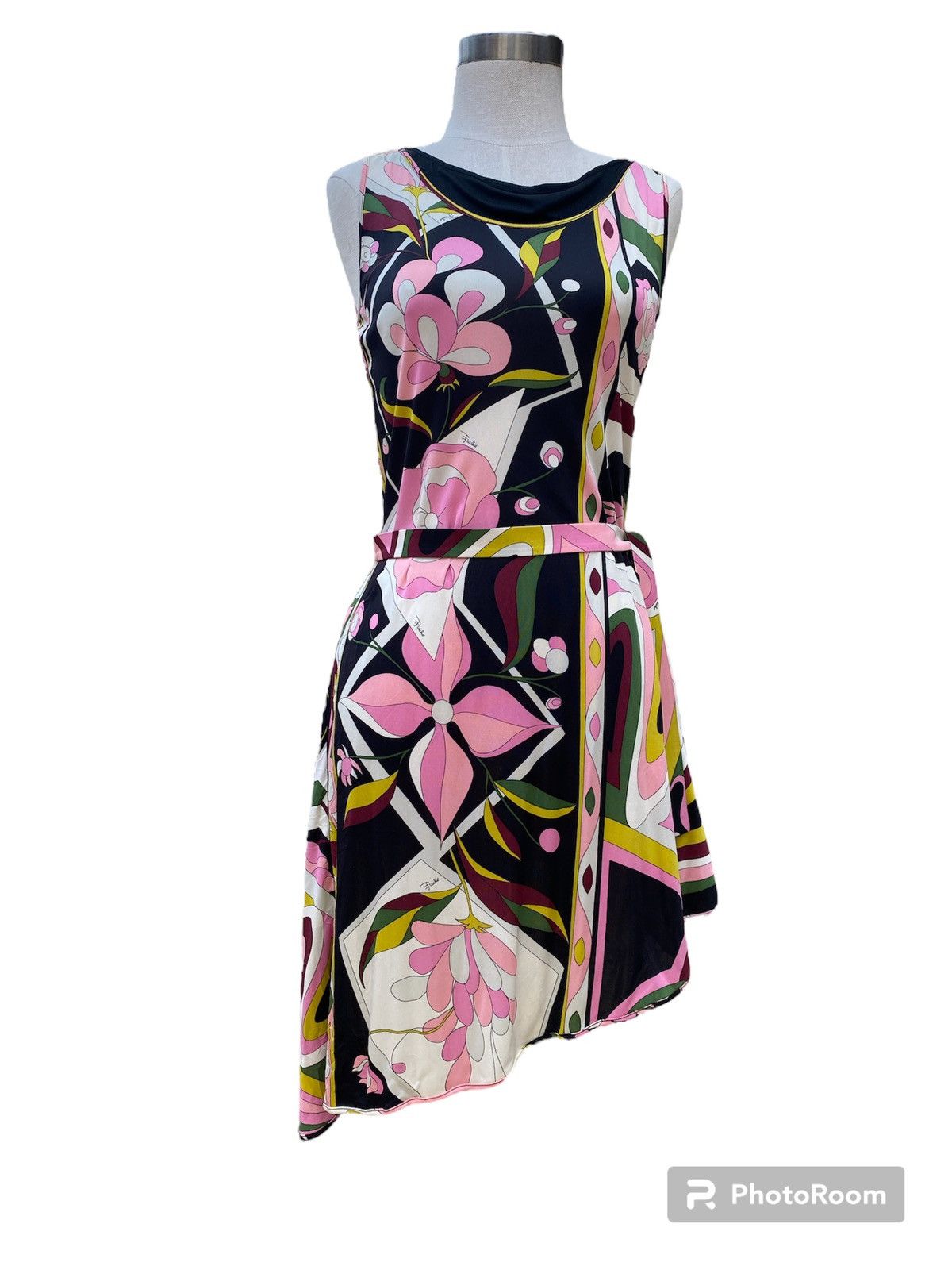 Emilio Pucci asymetrical silk dress Size XS / US 0-2 / IT 36-38 - 1 Thumbnail
