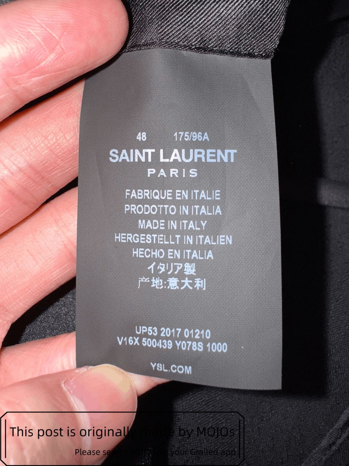 Saint Laurent Paris Sz 48 Saint Laurent Paris 18SS Satin Collar Blazer mojos1216 Size US M / EU 48-50 / 2 - 9 Thumbnail
