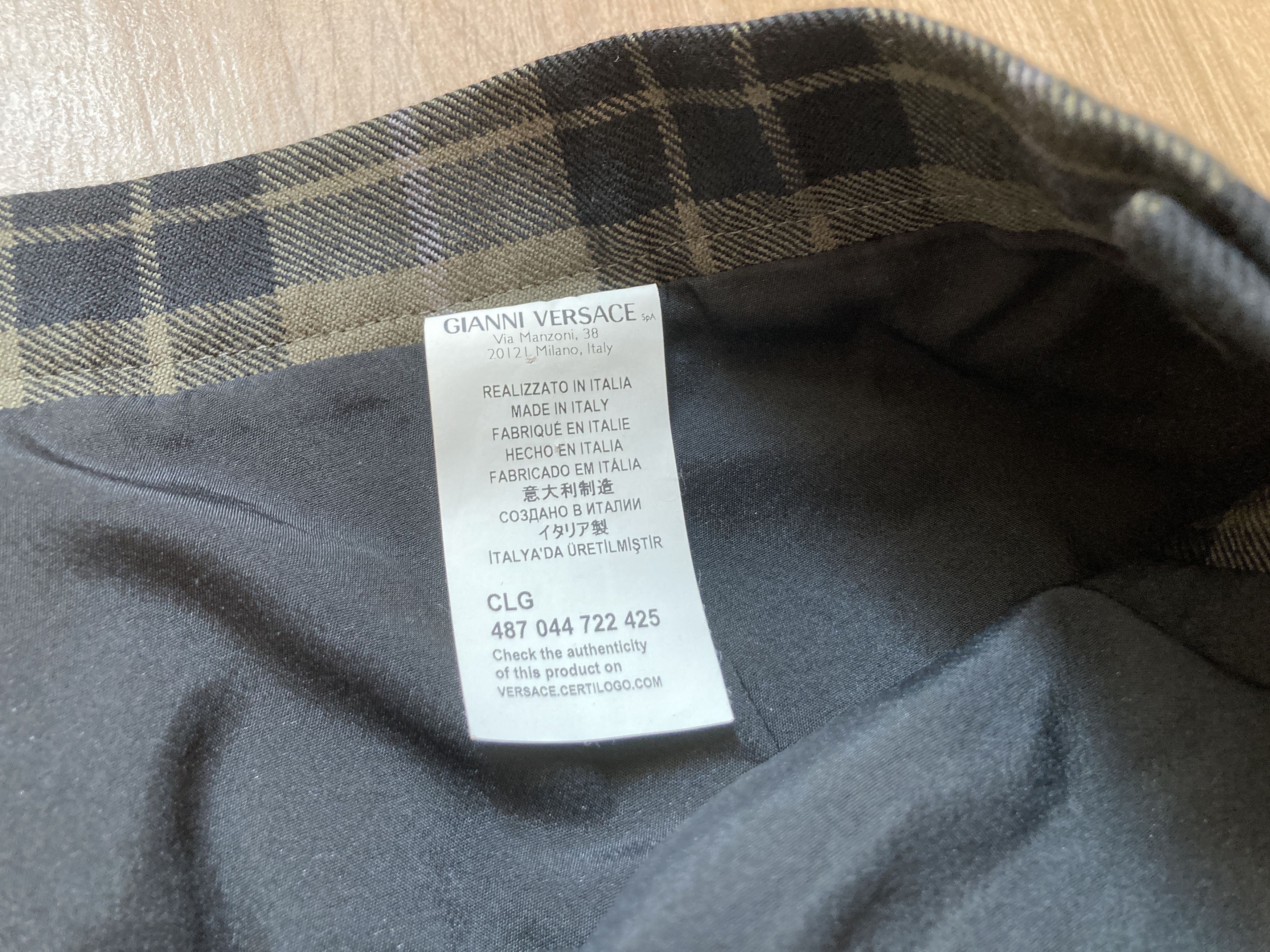 Versus Versace Versus Checkered Kilt Size US 32 / EU 48 - 8 Thumbnail