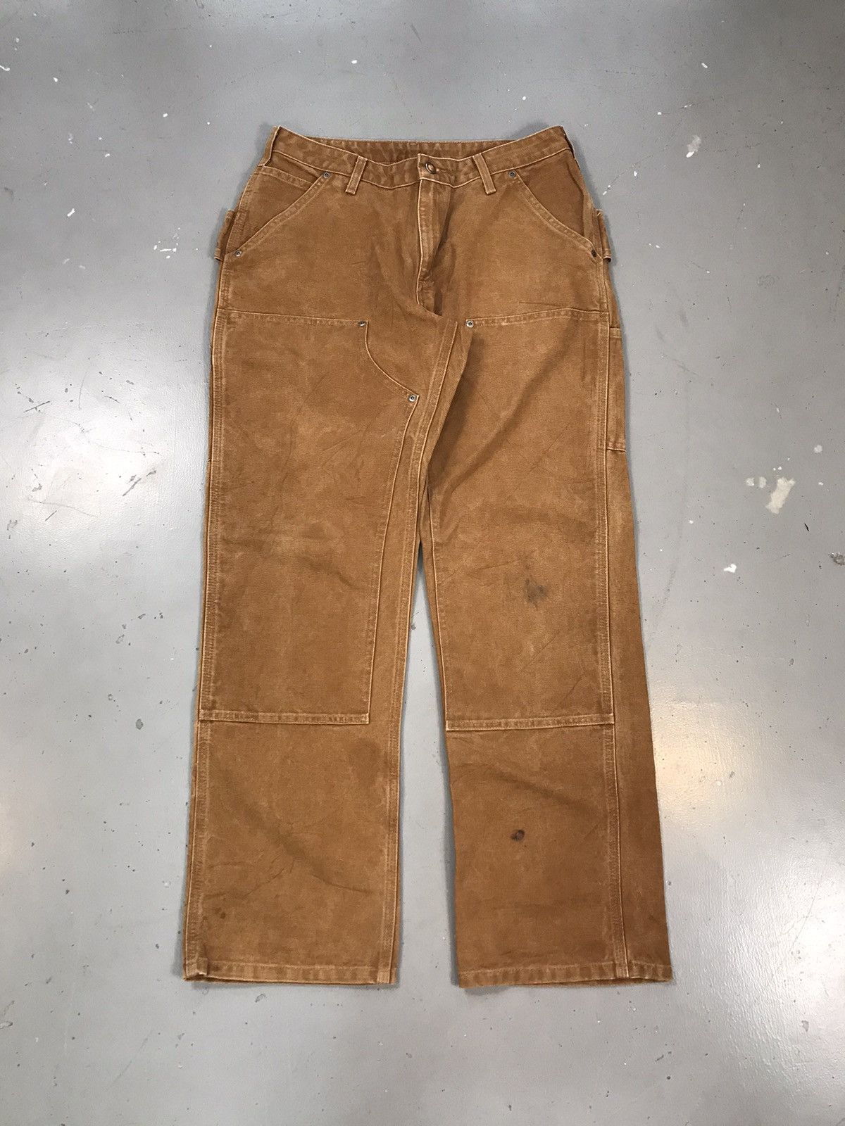 Carhartt × Vintage Vintage Carhartt WB136 211 double knee denim Size US 32 / EU 48 - 1 Thumbnail
